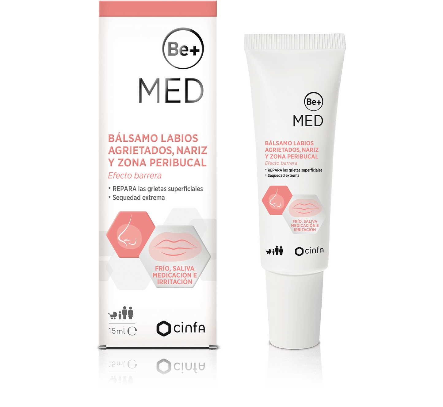 Bálsamo labios agrietados, nariz y zona peribucal