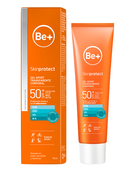 Be+ Skinprotect Gel Sport Transparente Corporal SPF50+ 75 ml