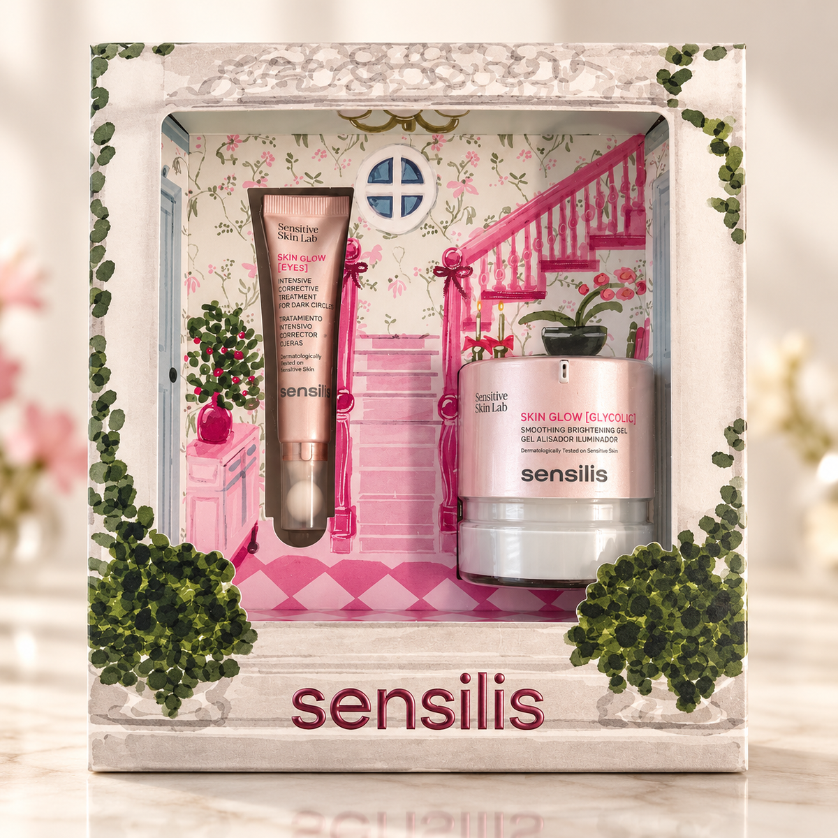 Sensilis Pack Skin Glow con ácido glicólico 50 ml + crema para el contorno de ojos 15 ml