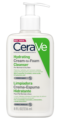CeraVe Hydrating Cream-to-Foam Cleanser