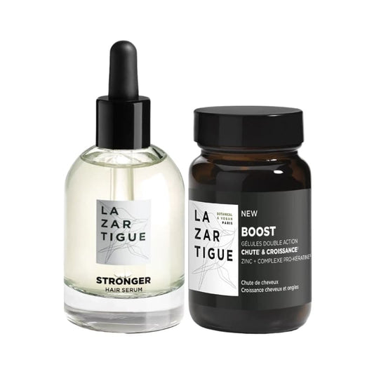 Set Stronger serum anticaída 50 ml + cápsulas caída y crecimiento 30 cápsulas