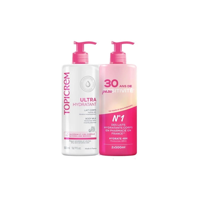 Topicrem Leche Ultra Hidratante 500ml duplo