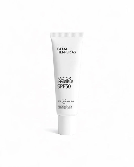 FACTOR INVISIBLE SPF50 Amplio espectro [UVB UVA VIS IR-A]