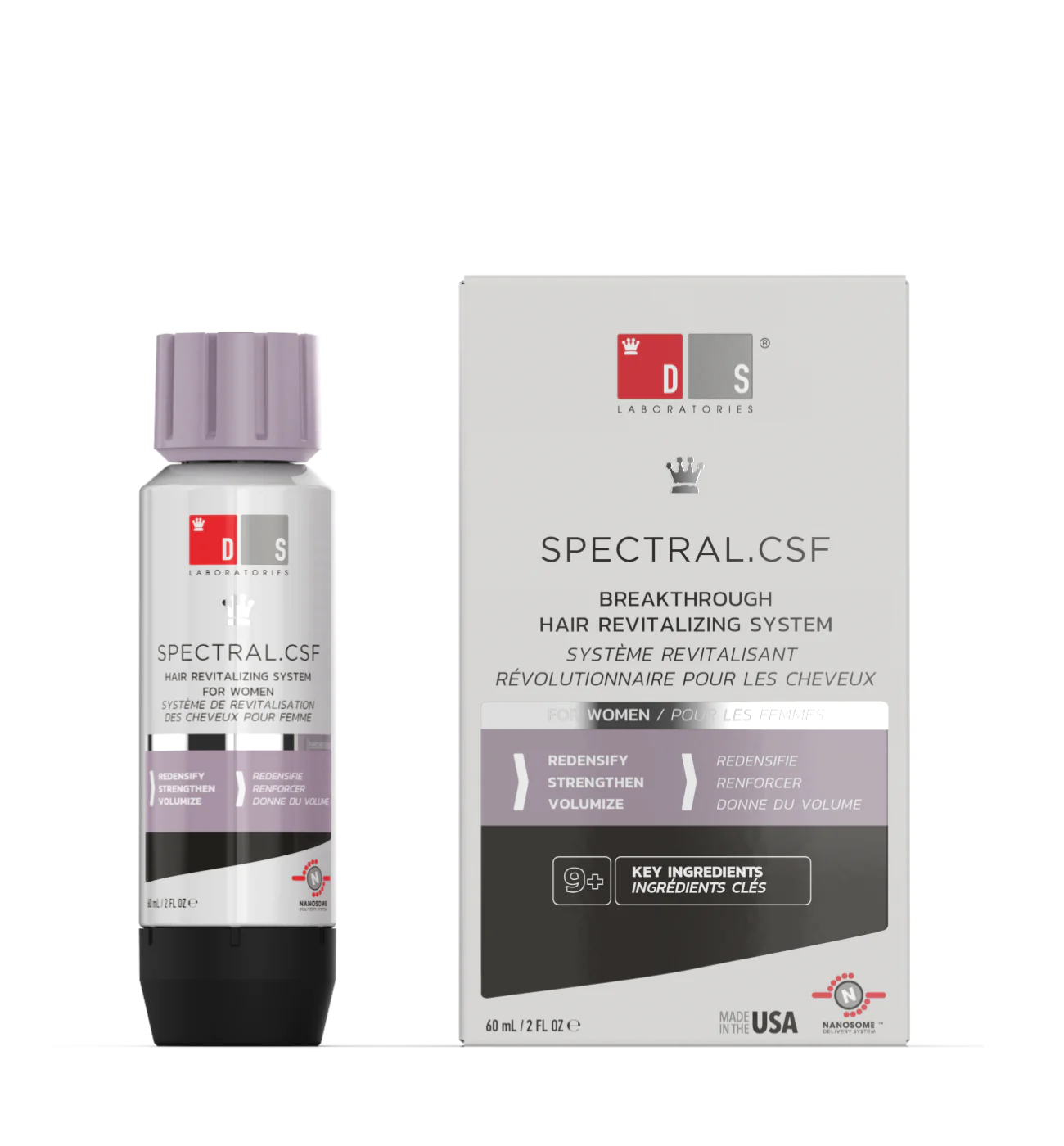 SPECTRAL.CSF® | Tratamiento revitalizante con nanoxidil 5% 60 mL – Lena ...