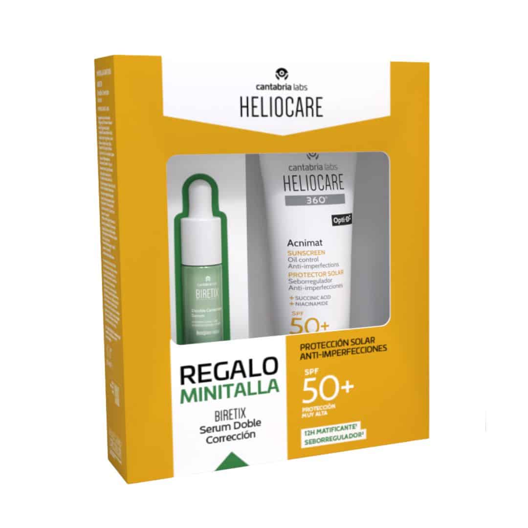 HELIOCARE 360º Pack Acnimat SPF50+ + Double correction