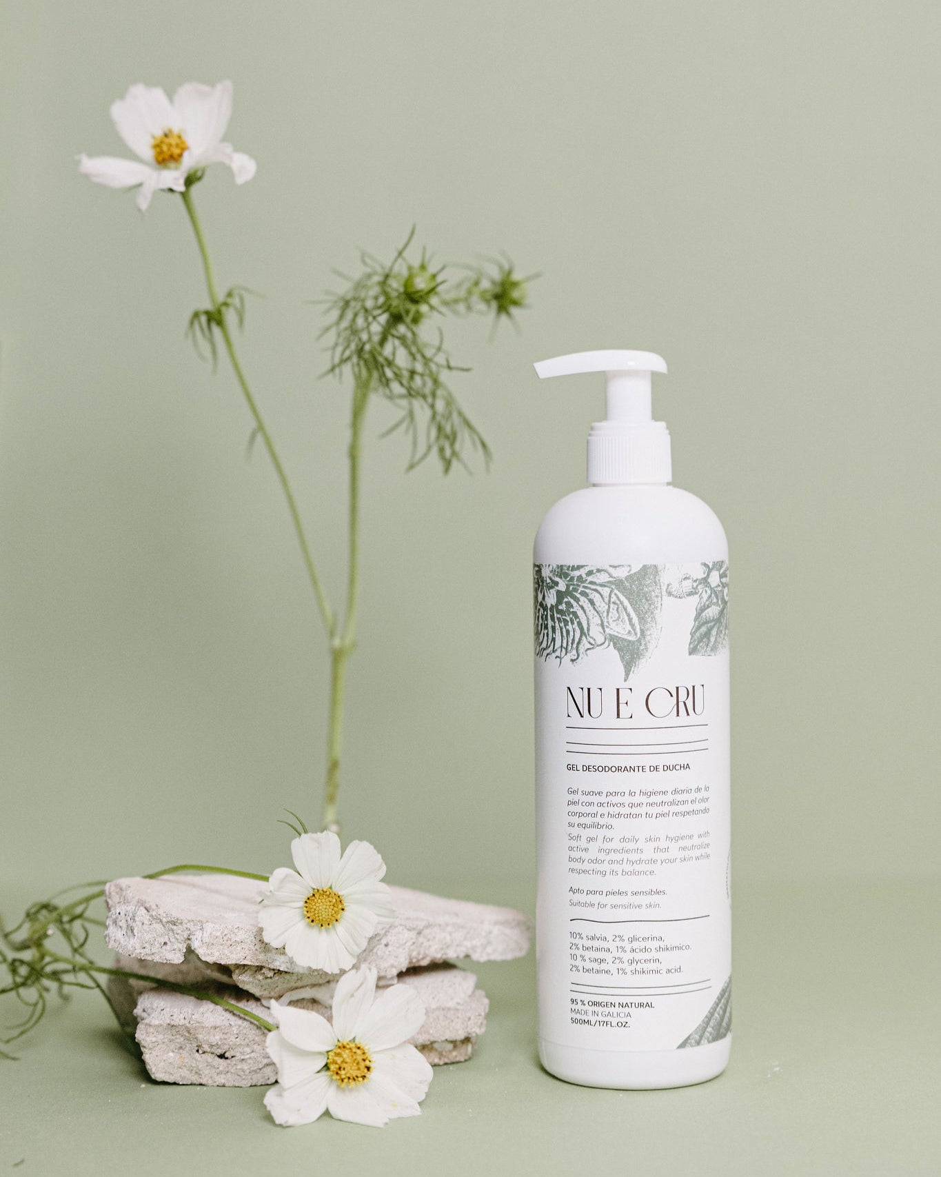 Gel desodorante de ducha